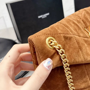 Flap Shoulder Bag - Calfskin Leather