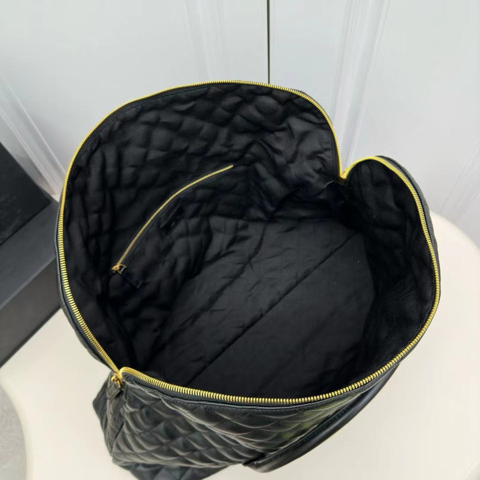 Quilted Leather Travel Bag