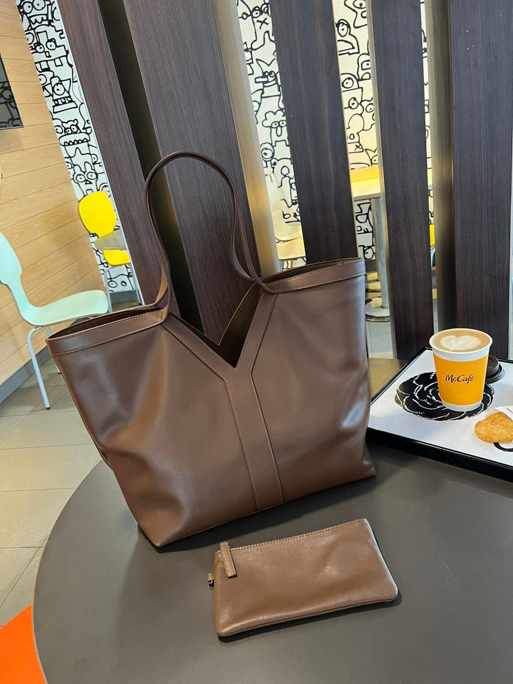 Classic Leather Tote Bag