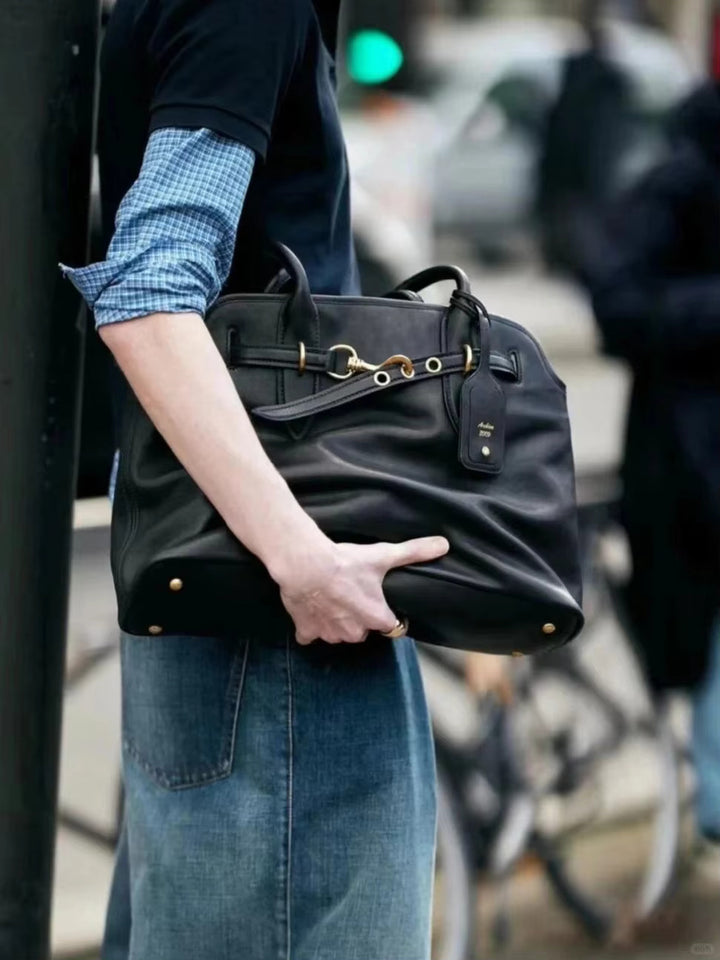 Leather Tote Bag - Nappa Leather