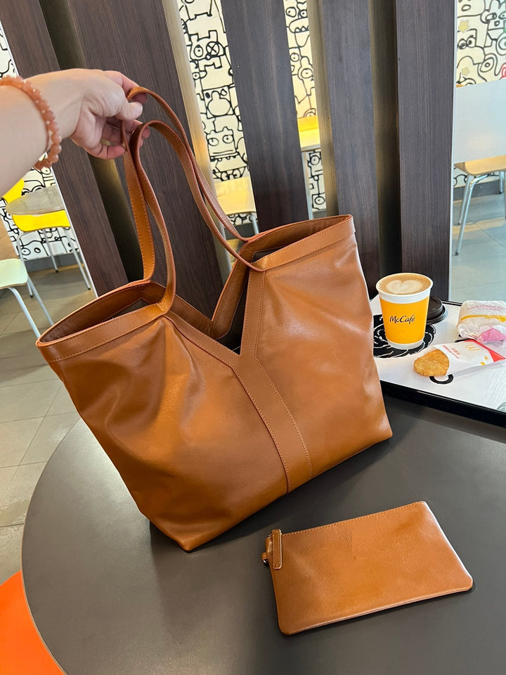 Classic Leather Tote Bag