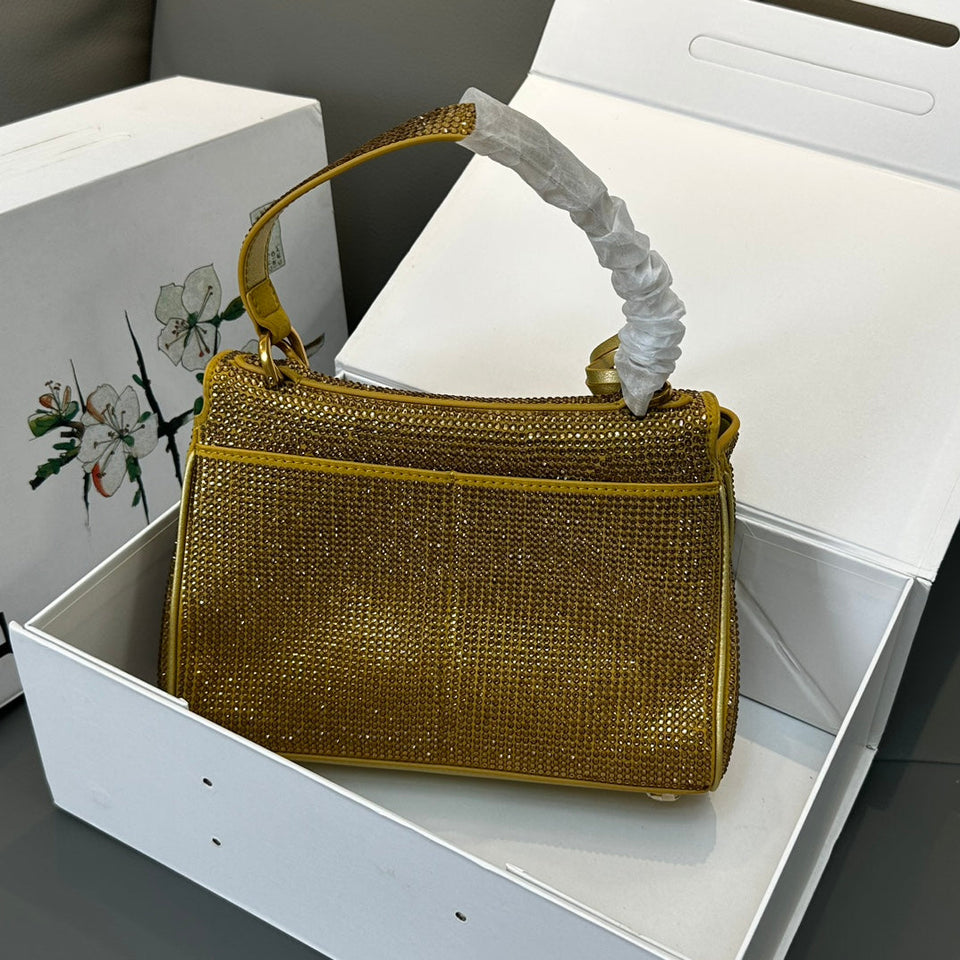 Crystal Leather Bag