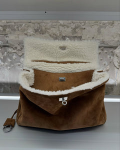 Shearling Luxe Suede Bag