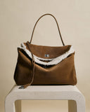 Shearling Luxe Suede Bag