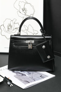 Classic Black Structured Handbag