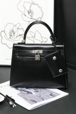 Classic Black Structured Handbag