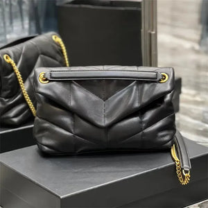 Flap Shoulder Bag - Calfskin Leather