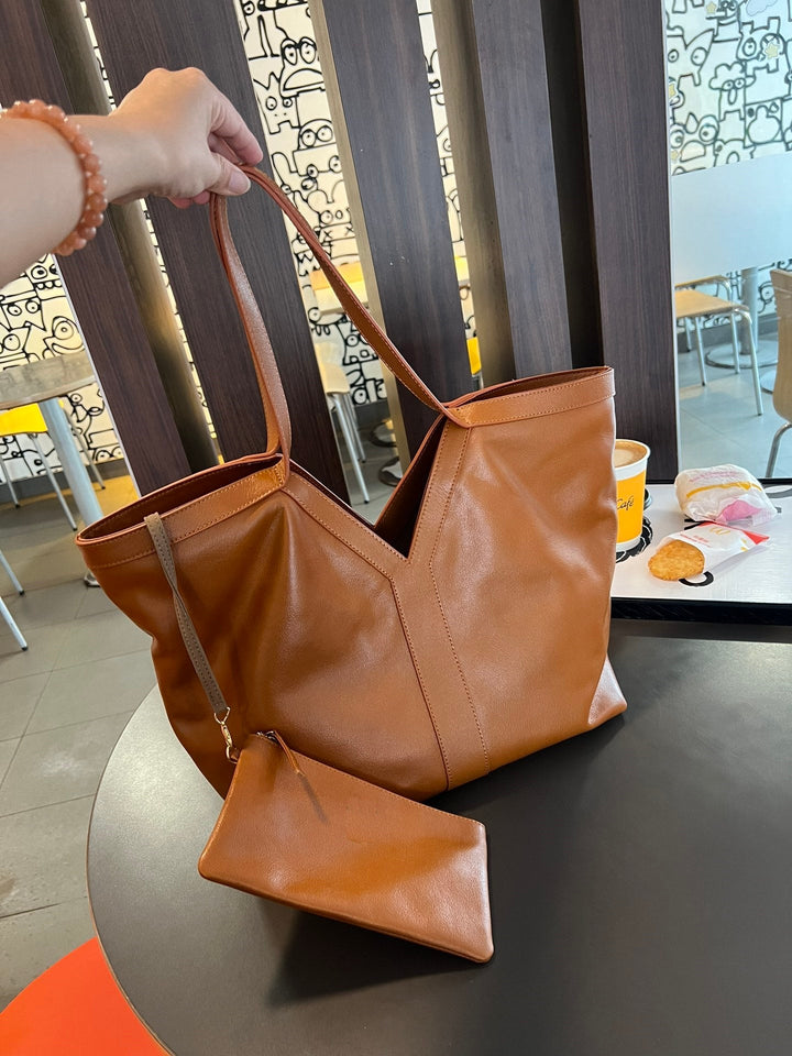 Classic Leather Tote Bag