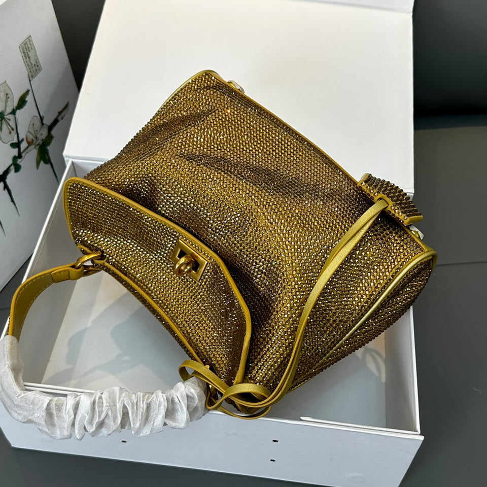 Crystal Leather Bag