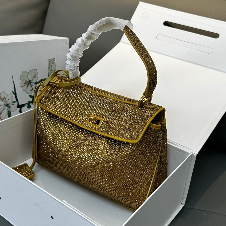 Crystal Leather Bag