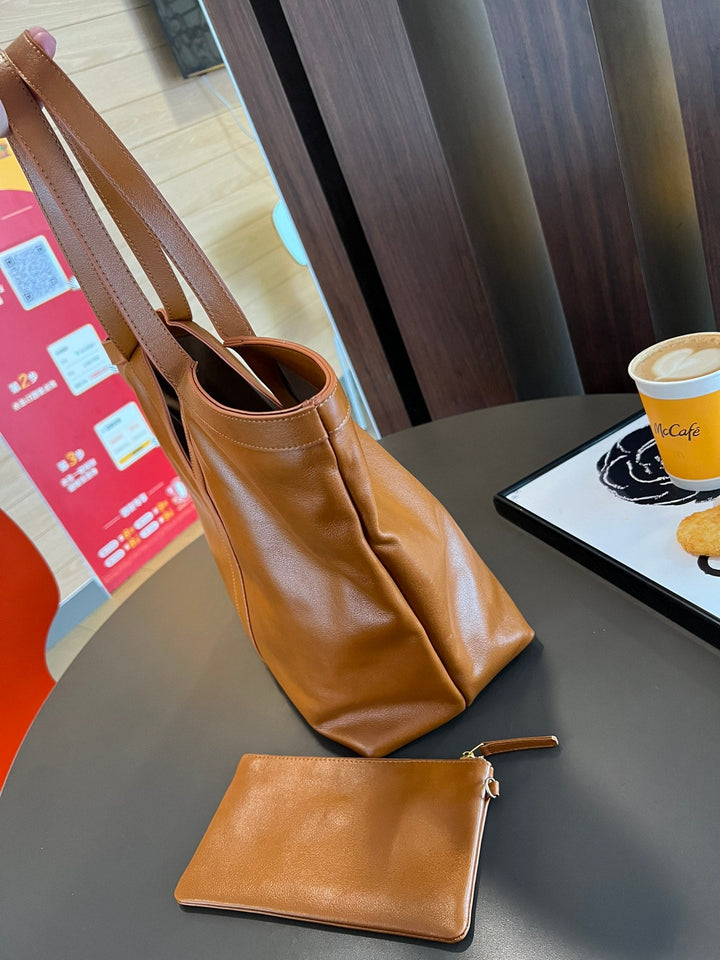 Classic Leather Tote Bag