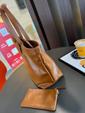 Classic Leather Tote Bag