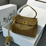 Crystal Leather Bag