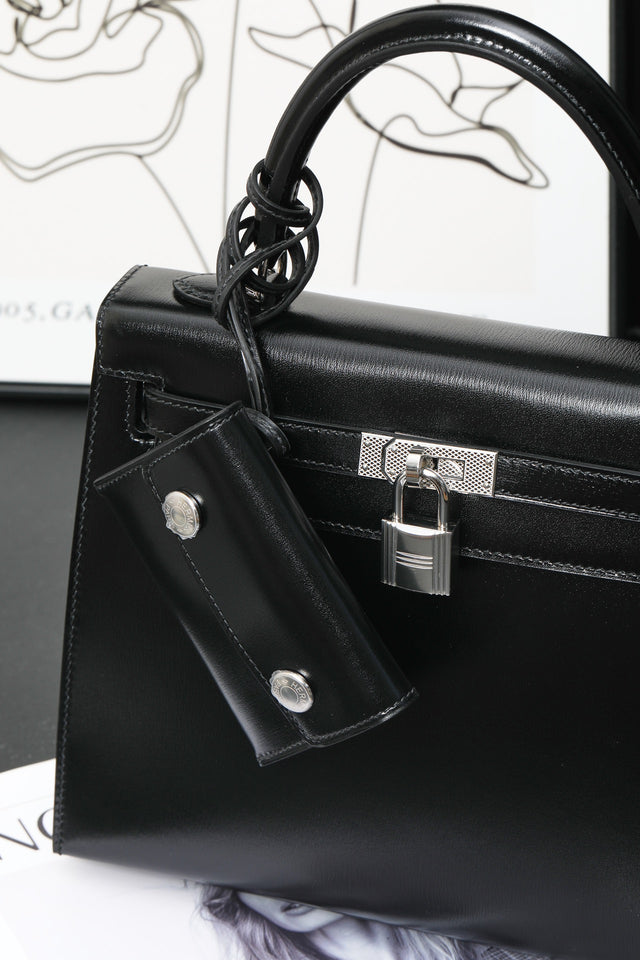 Classic Black Structured Handbag