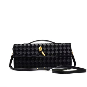 Woven Suede Clutch bag