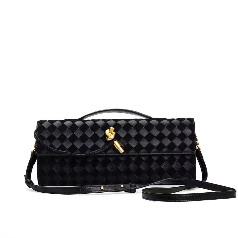 Woven Suede Clutch bag