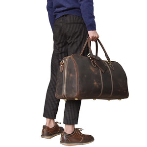 Vintage Luxe Leather Duffel