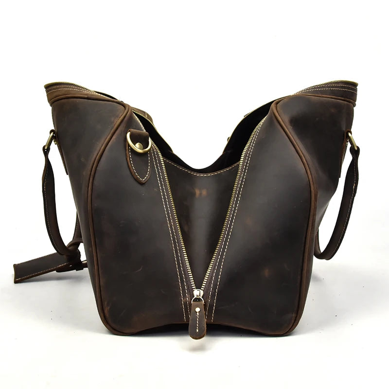Vintage Luxe Leather Duffel