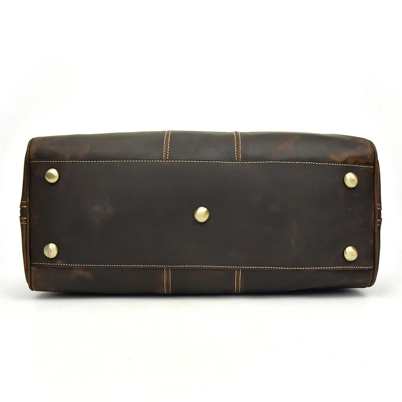 Vintage Luxe Leather Duffel