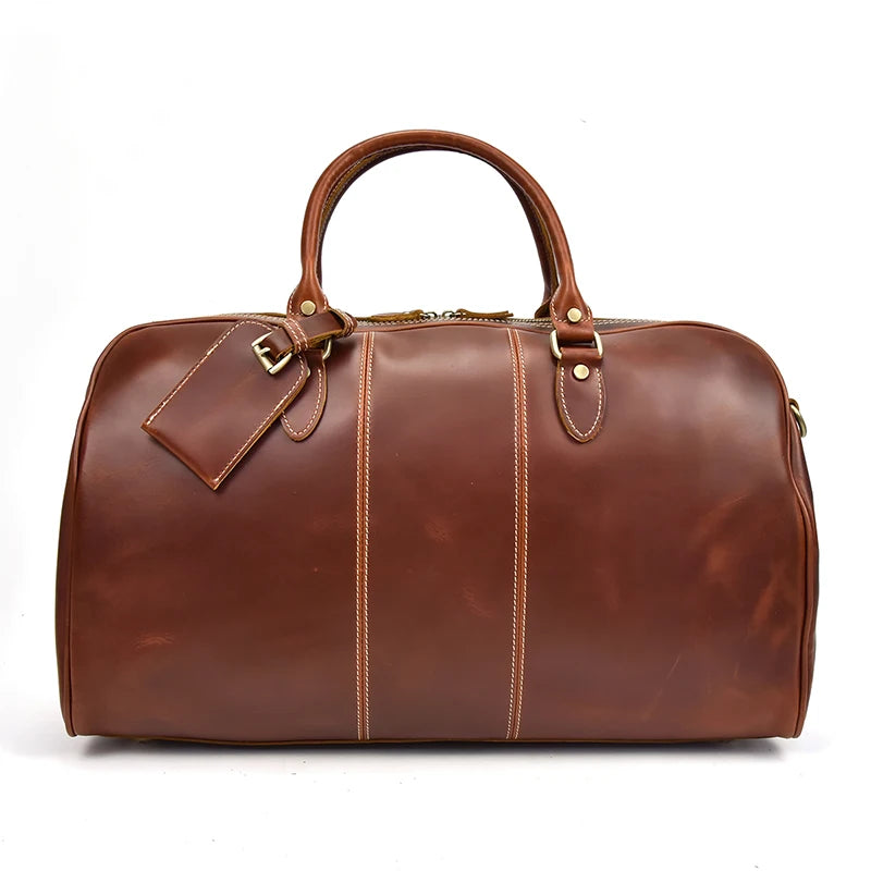Vintage Luxe Leather Duffel