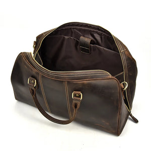 Vintage Luxe Leather Duffel