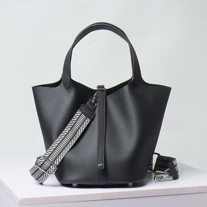 Calfksin Leather Bucket bag