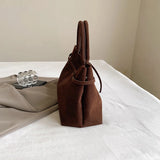 Chic Suede Leather Tote