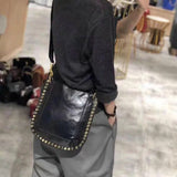 Noir Edge Leather Bag