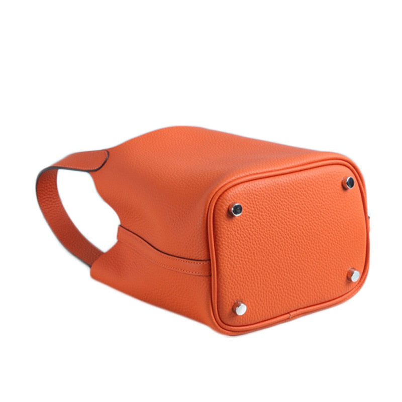 Calfksin Leather Bucket bag