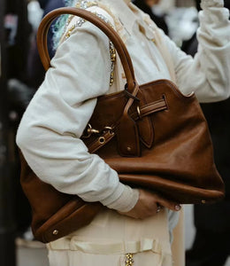 Leather Tote Bag - Nappa Leather