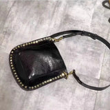 Noir Edge Leather Bag