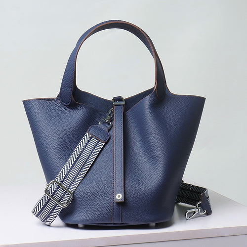 Calfksin Leather Bucket bag