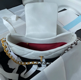 Hobo Bag Lambskin Mixed Metal Hardware