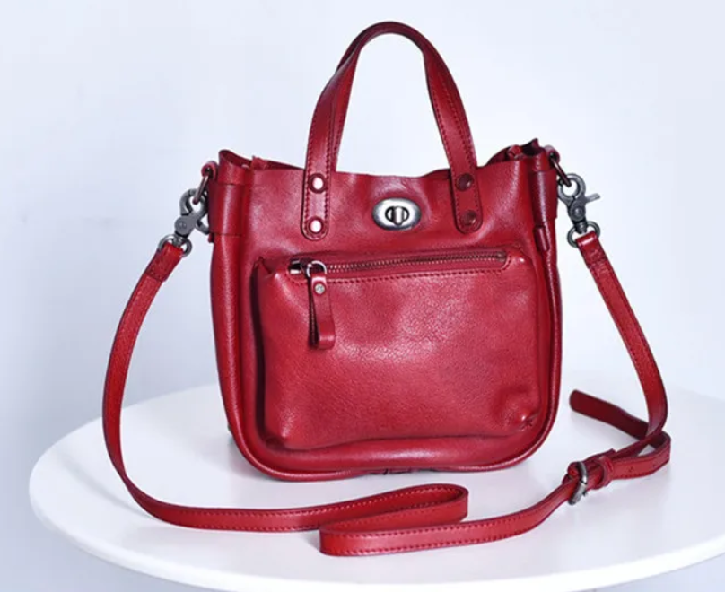 Genuine Leather Mini Shoulder Bag