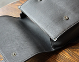 Sleek Cowhide Leather Backpack