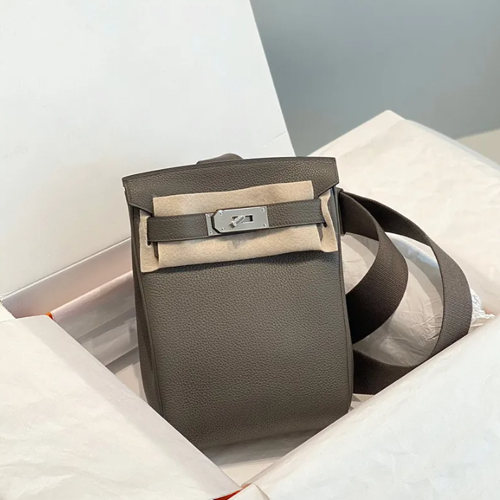 Sophisticated Cowhide Leather Shoulder Bag
