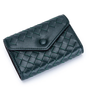 Luxe Leather Weave Wallet