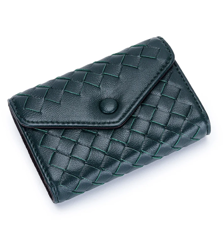 Luxe Leather Weave Wallet
