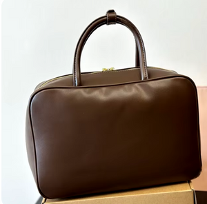 Classic Luxe Leather Satchel
