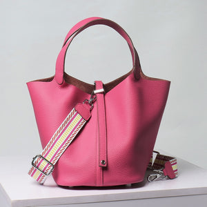 Calfksin Leather Bucket bag