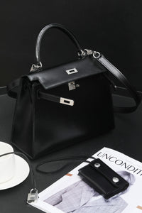 Classic Black Structured Handbag