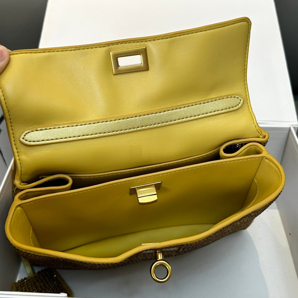 Crystal Leather Bag