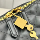 Quilted Leather Travel Bag