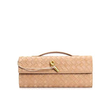 Woven Suede Clutch bag