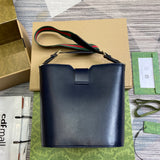 Lucy LEATHER BUCKET SHOULDER BAG