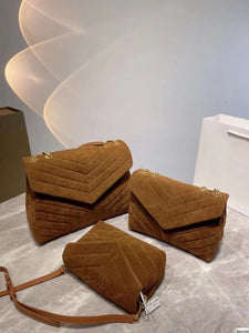 Flap Shoulder Bag - Calfskin Leather