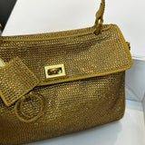 Crystal Leather Bag