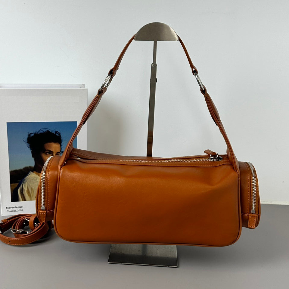 Elegant Cowhide Leather Shoulder Bag