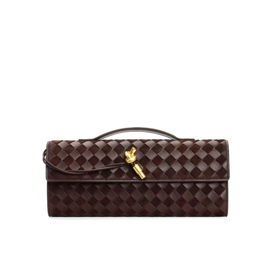 Woven Suede Clutch bag
