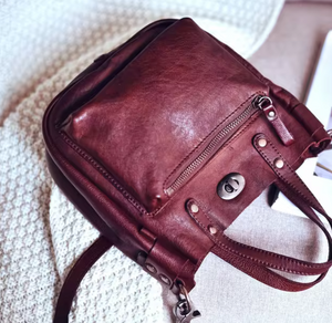 Genuine Leather Mini Shoulder Bag
